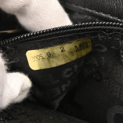 Chanel 2005-2006 Black Lambskin Choco Bar Camellia No.5 CC Clover Handbag