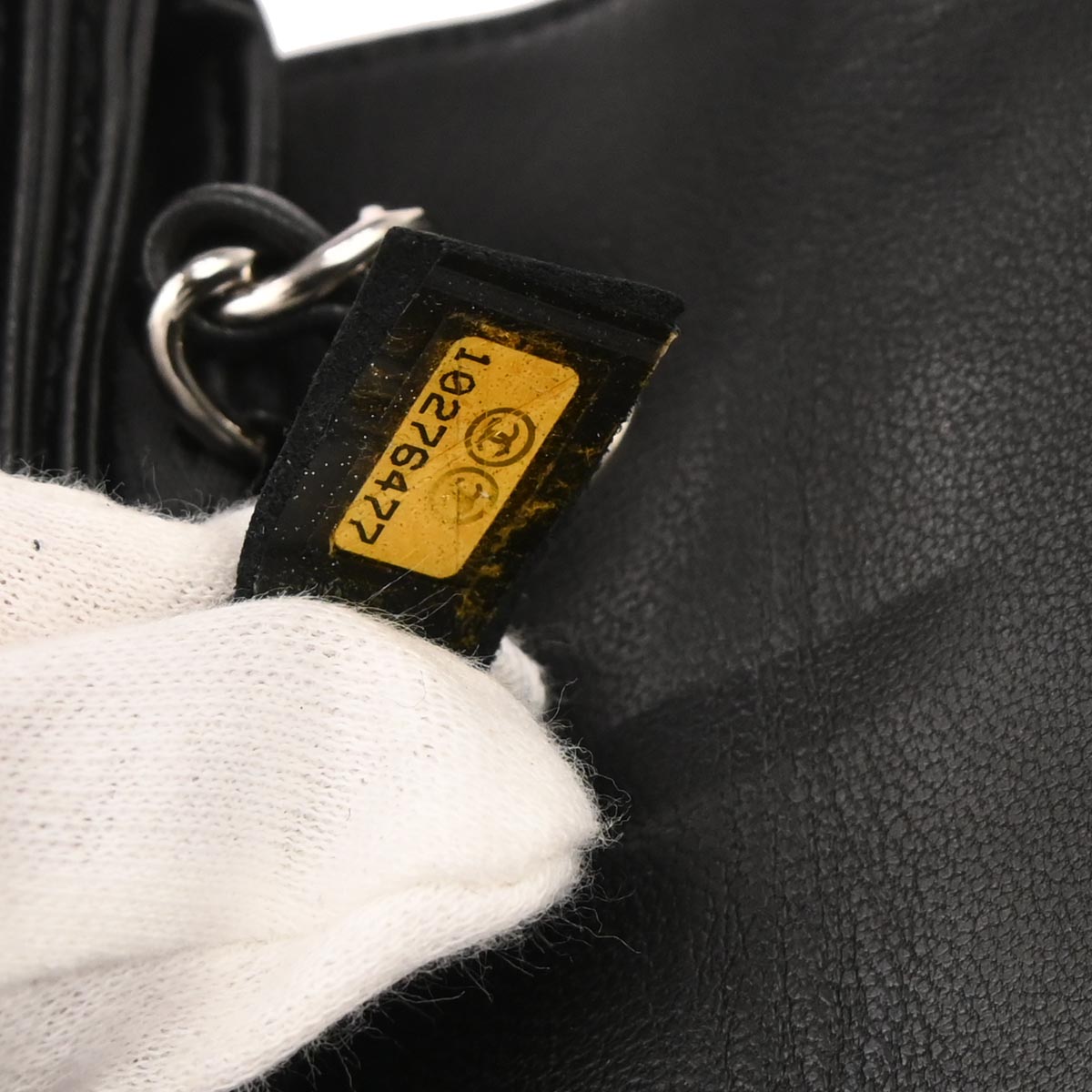 Chanel 2005-2006 Black Lambskin Choco Bar Camellia No.5 CC Clover Handbag