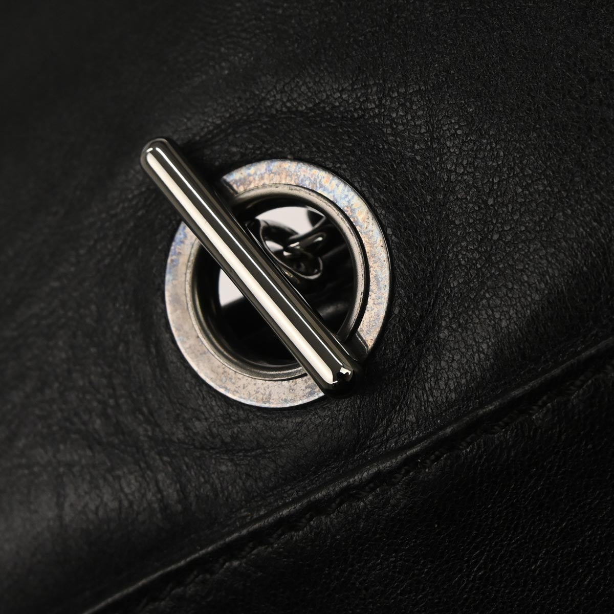 Chanel 2006-2008 Black Lambskin Ritz Flap Handbag