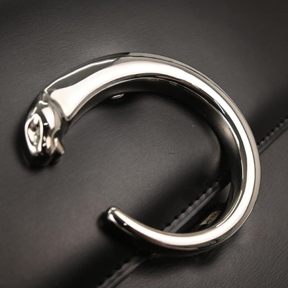 Cartier Black Leather Panthere Handbag