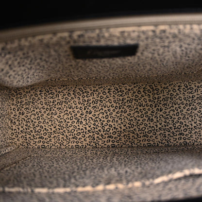 Cartier Black Leather Panthere Handbag