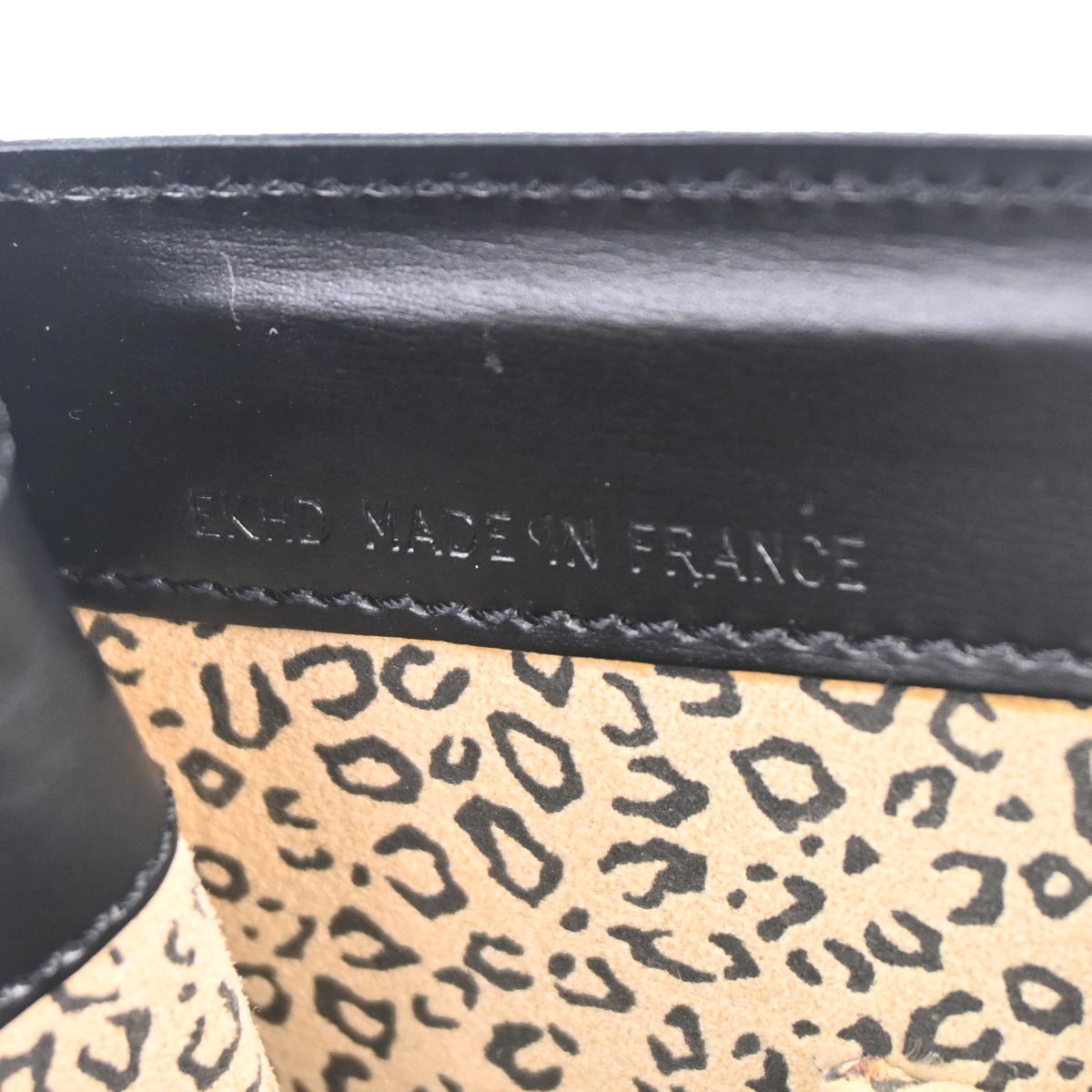 Cartier Black Leather Panthere Handbag