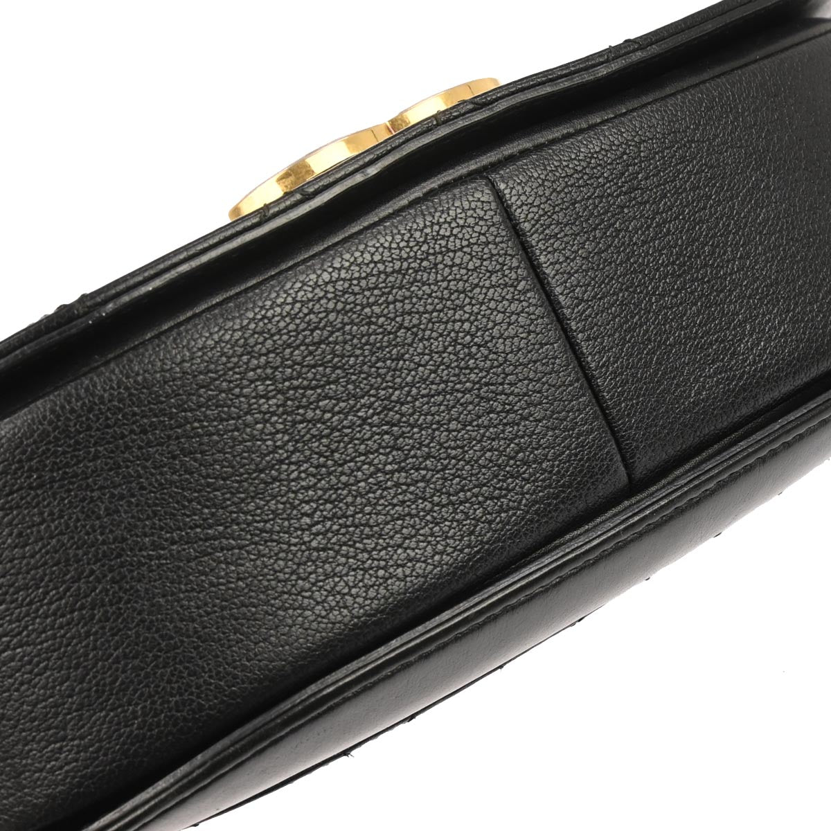 Chanel Black Calfskin Coco Curve 2way Shoulder Handbag