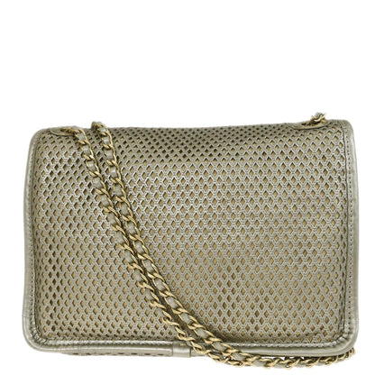 Chanel 2012-2013 Gold Perforated Calfskin French Riviera Shoulder Bag