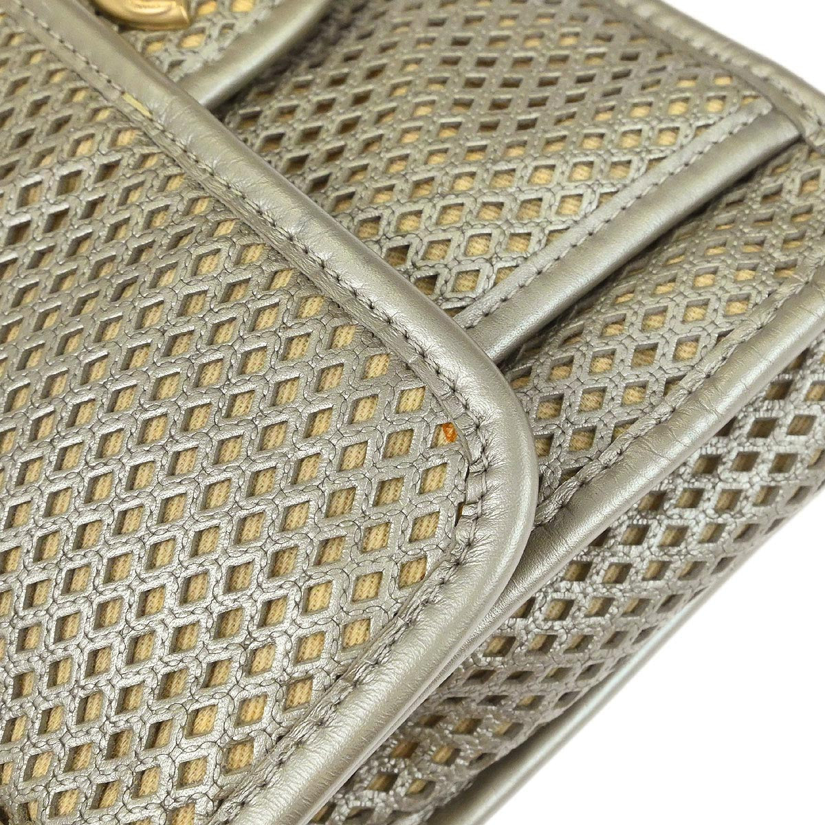 Chanel 2012-2013 Gold Perforated Calfskin French Riviera Shoulder Bag