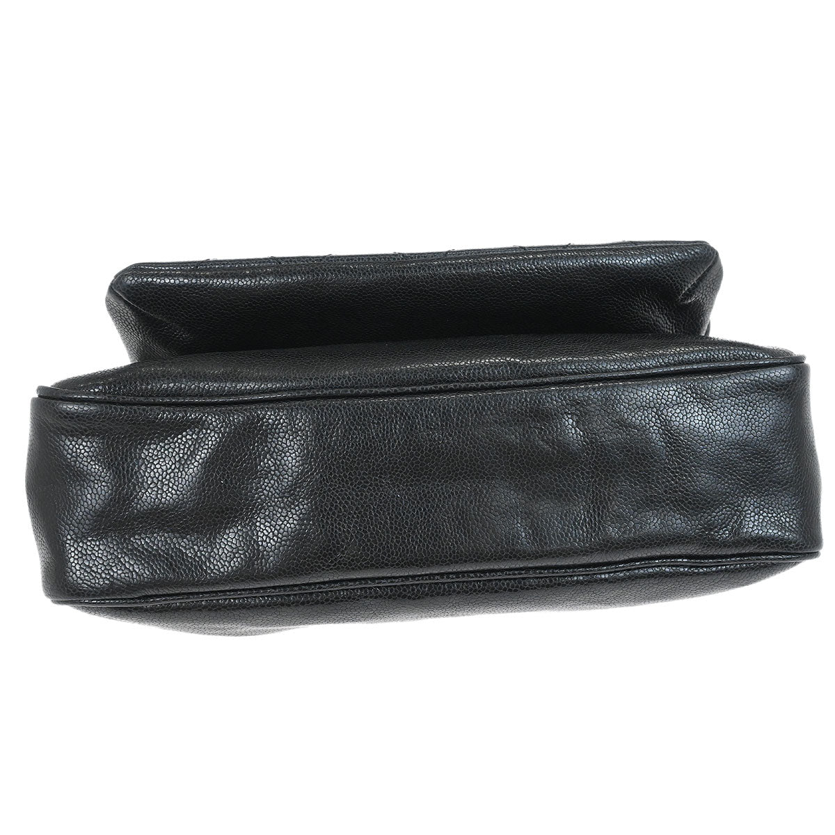 Chanel Black Caviar Skin Mademoiselle Lock Shoulder Bag