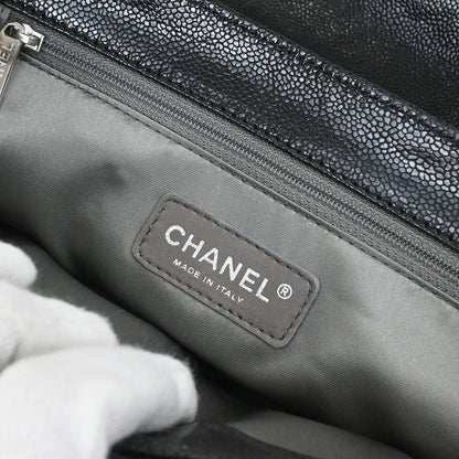 Chanel Black Caviar Skin Mademoiselle Lock Shoulder Bag