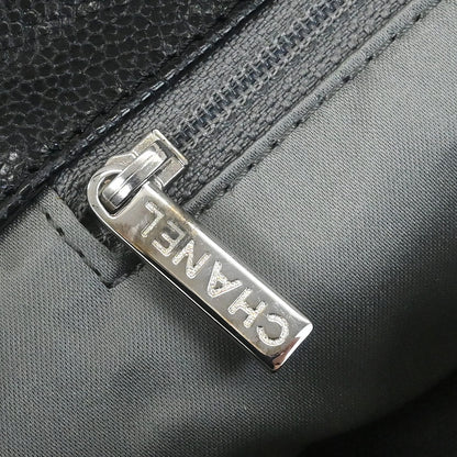 Chanel Black Caviar Skin Mademoiselle Lock Shoulder Bag