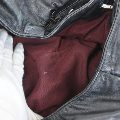 Chanel 2012-2013 Black Tweed Calfskin Coco Pleats Hobo Bag