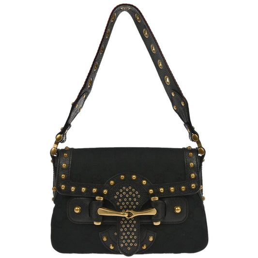 Gucci Black GG Studded Pelham Runway Handbag