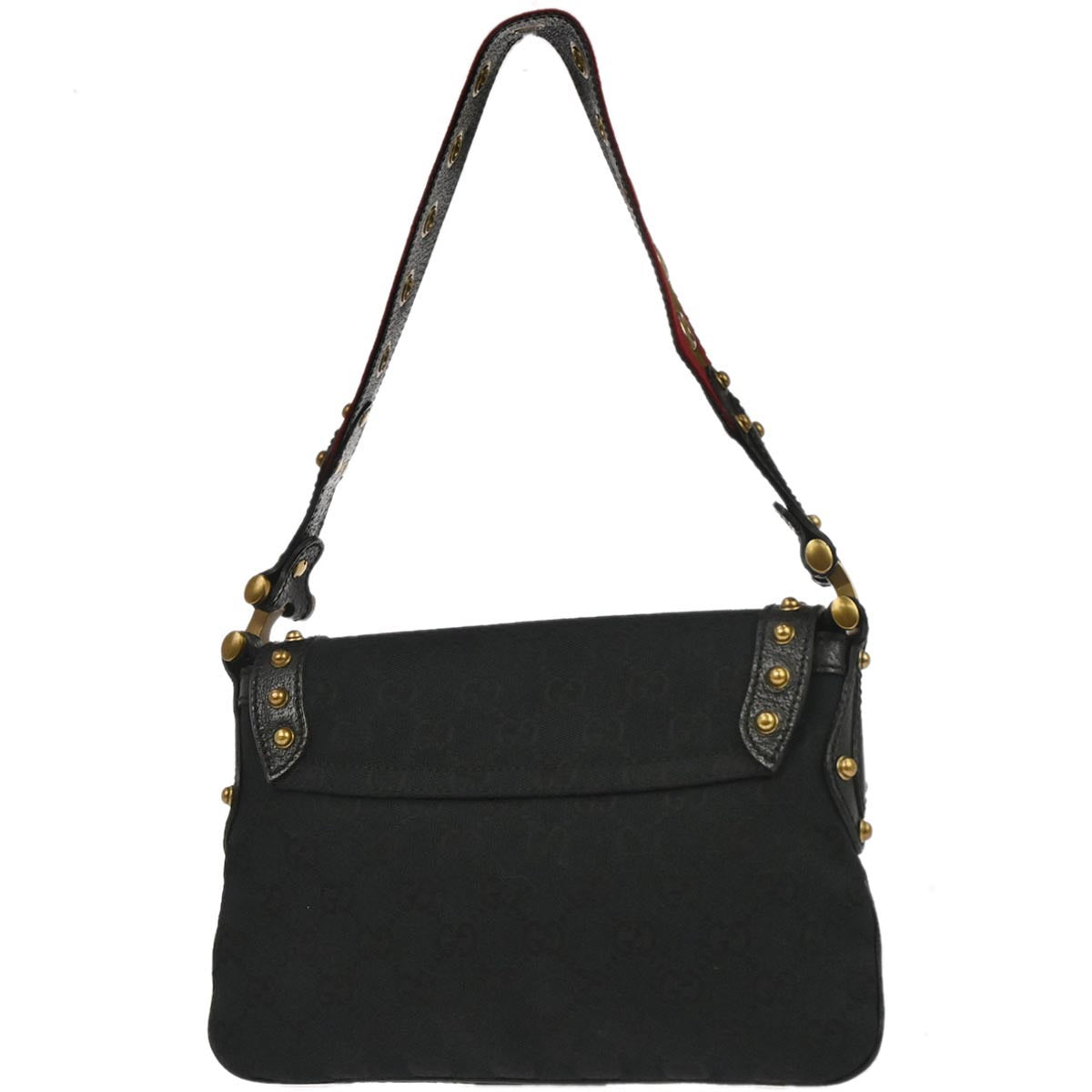 Gucci Black GG Studded Pelham Runway Handbag