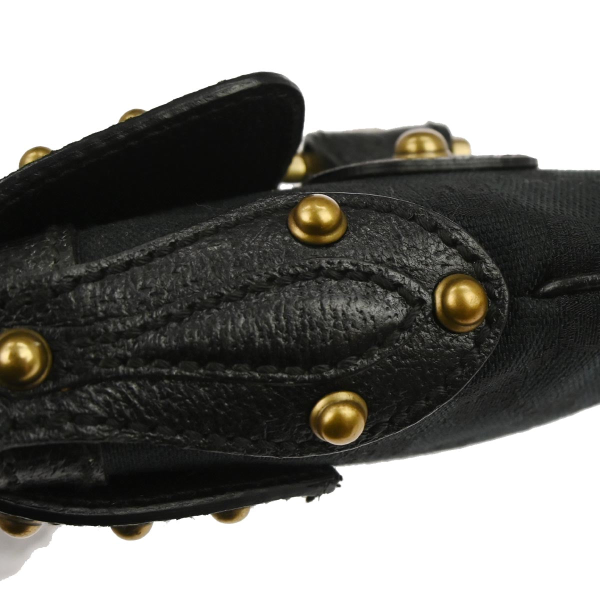 Gucci Black GG Studded Pelham Runway Handbag