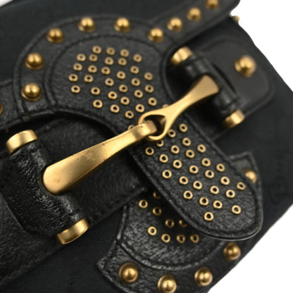 Gucci Black GG Studded Pelham Runway Handbag