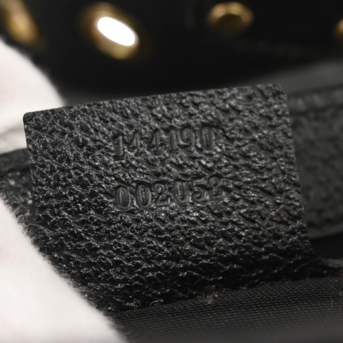 Gucci Black GG Studded Pelham Runway Handbag