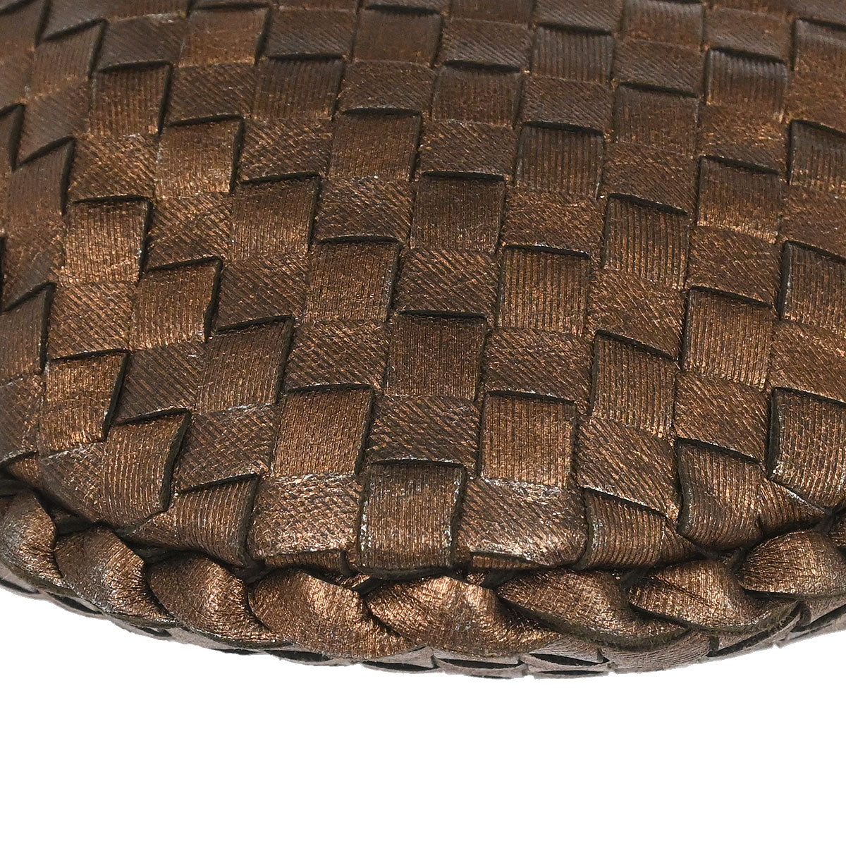 Bottega Veneta Metallic Bronze Lambskin Intrecciato Hobo Handbag