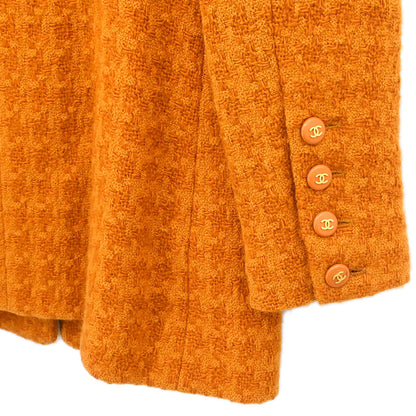 Chanel 1995 Single Breasted Jacket Orange #40