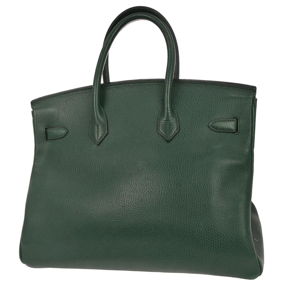 Hermes Vert Fonce Ardennes Birkin 35 Handbag