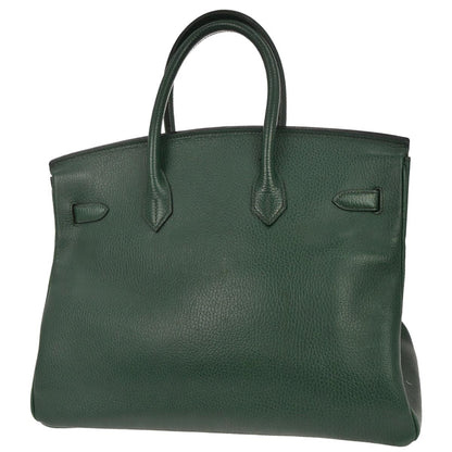 Hermes Vert Fonce Ardennes Birkin 35 Handbag