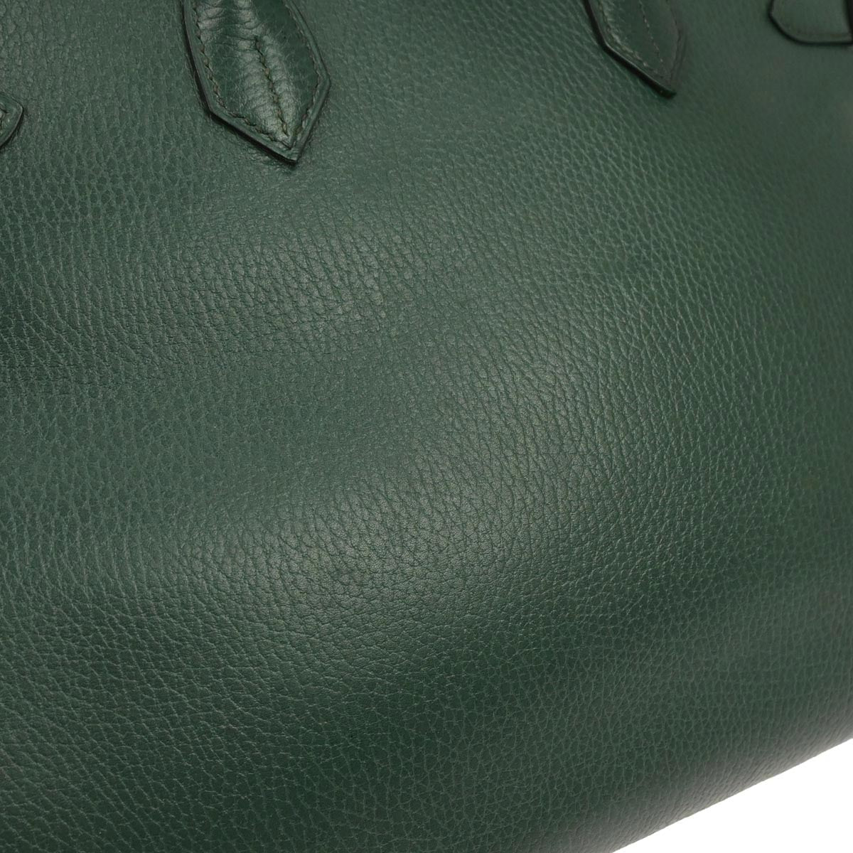Hermes Vert Fonce Ardennes Birkin 35 Handbag