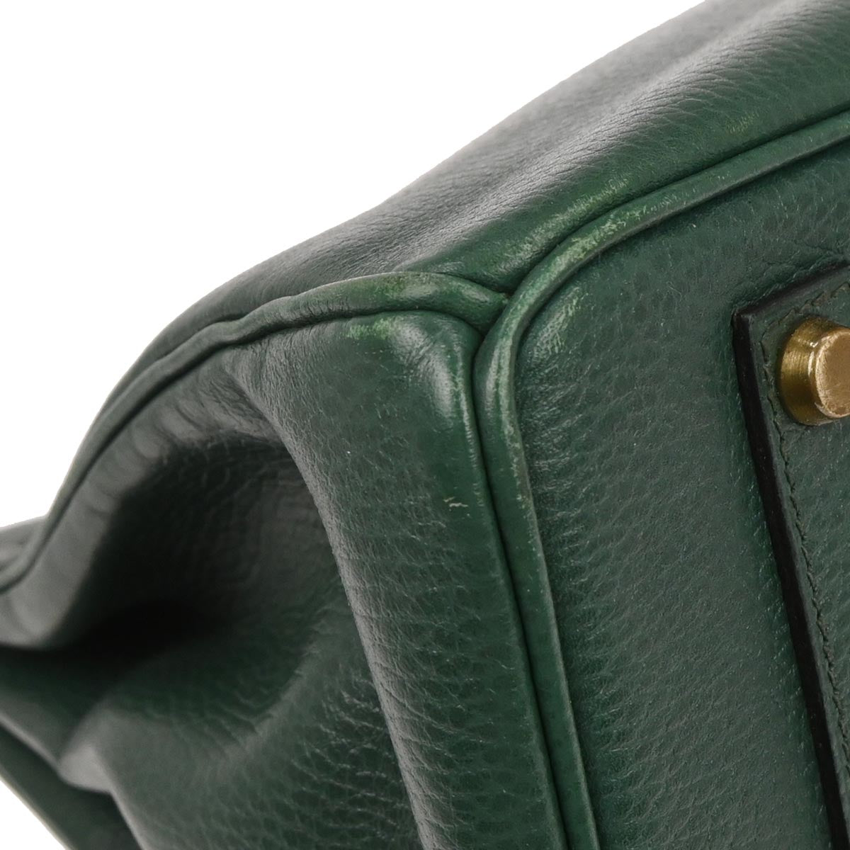 Hermes Vert Fonce Ardennes Birkin 35 Handbag