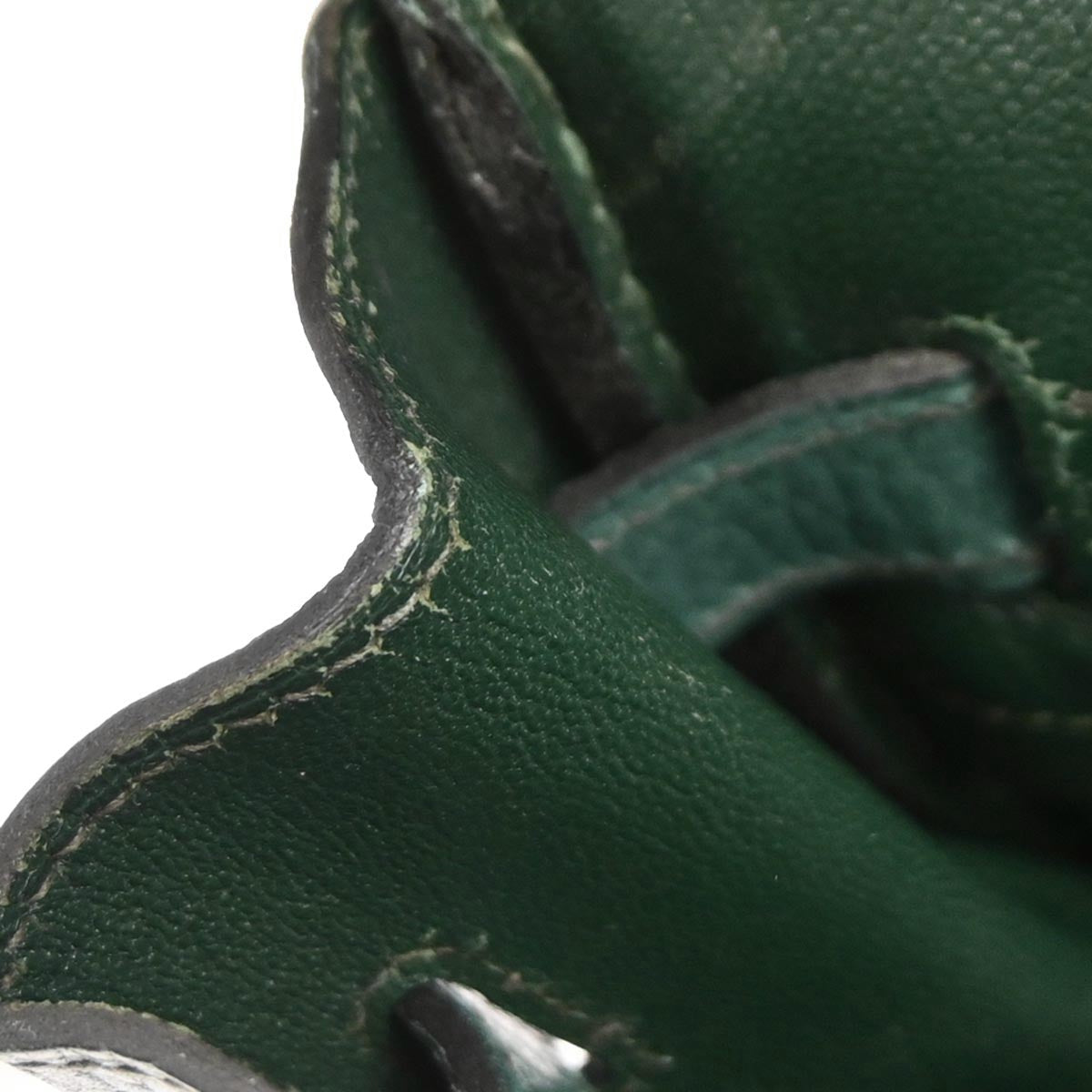 Hermes Vert Fonce Ardennes Birkin 35 Handbag