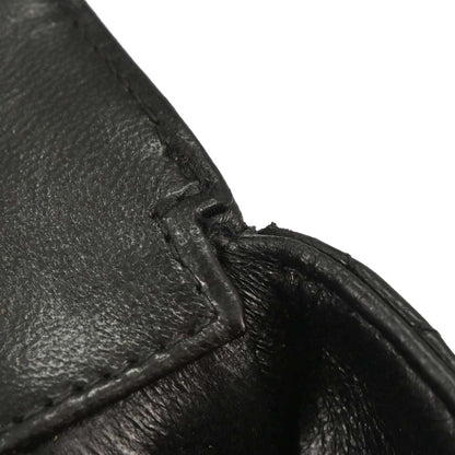Chanel 1996-1997 Black Lambskin Medium Single Flap Shoulder Bag