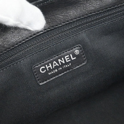 Chanel 2005-2006 Black Calfskin Accordion Flap Bag