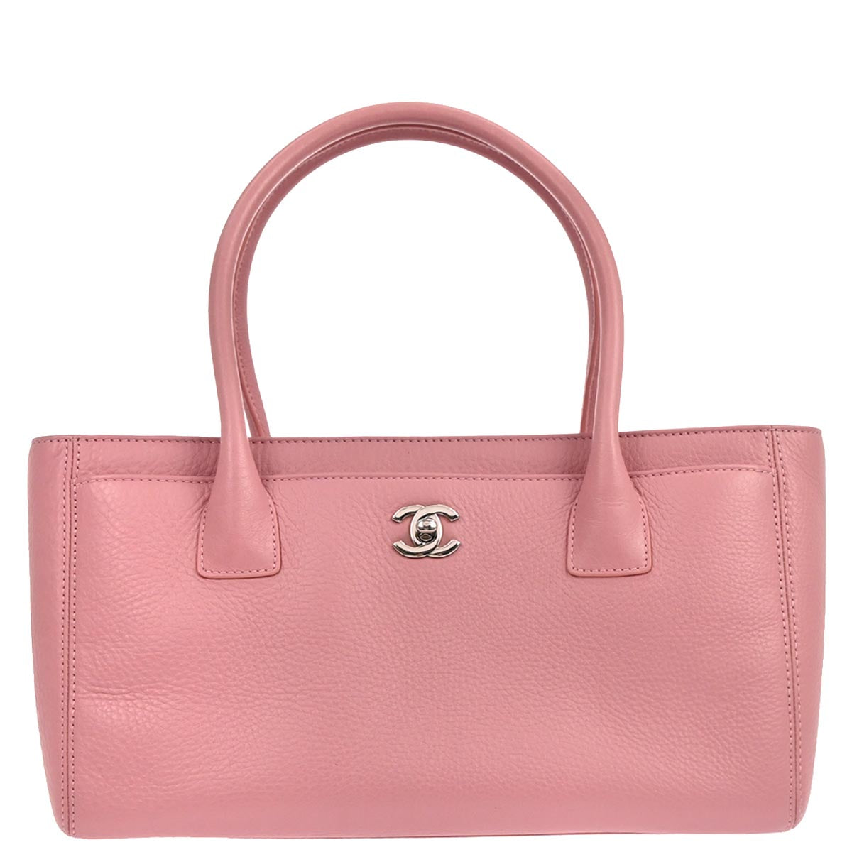 Chanel 2014-2015 Pink Deerskin Executive Cerf Tote Bag