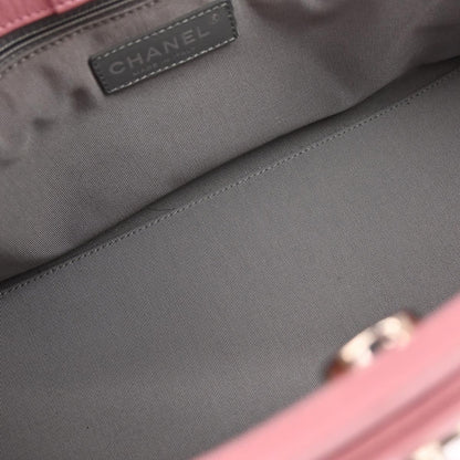 Chanel 2014-2015 Pink Deerskin Executive Cerf Tote Bag