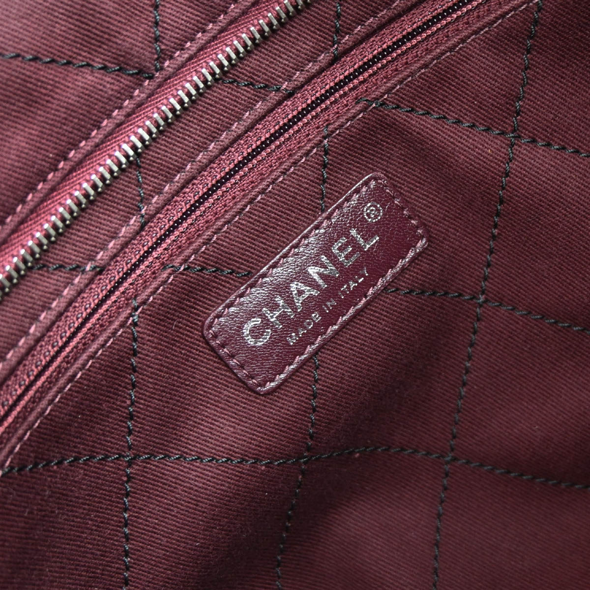 Chanel 2014-2015 Black Caviar Skin Tote Chain Handbag