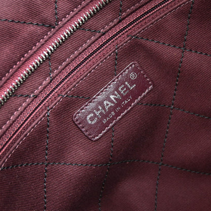 Chanel 2014-2015 Black Caviar Skin Tote Chain Handbag