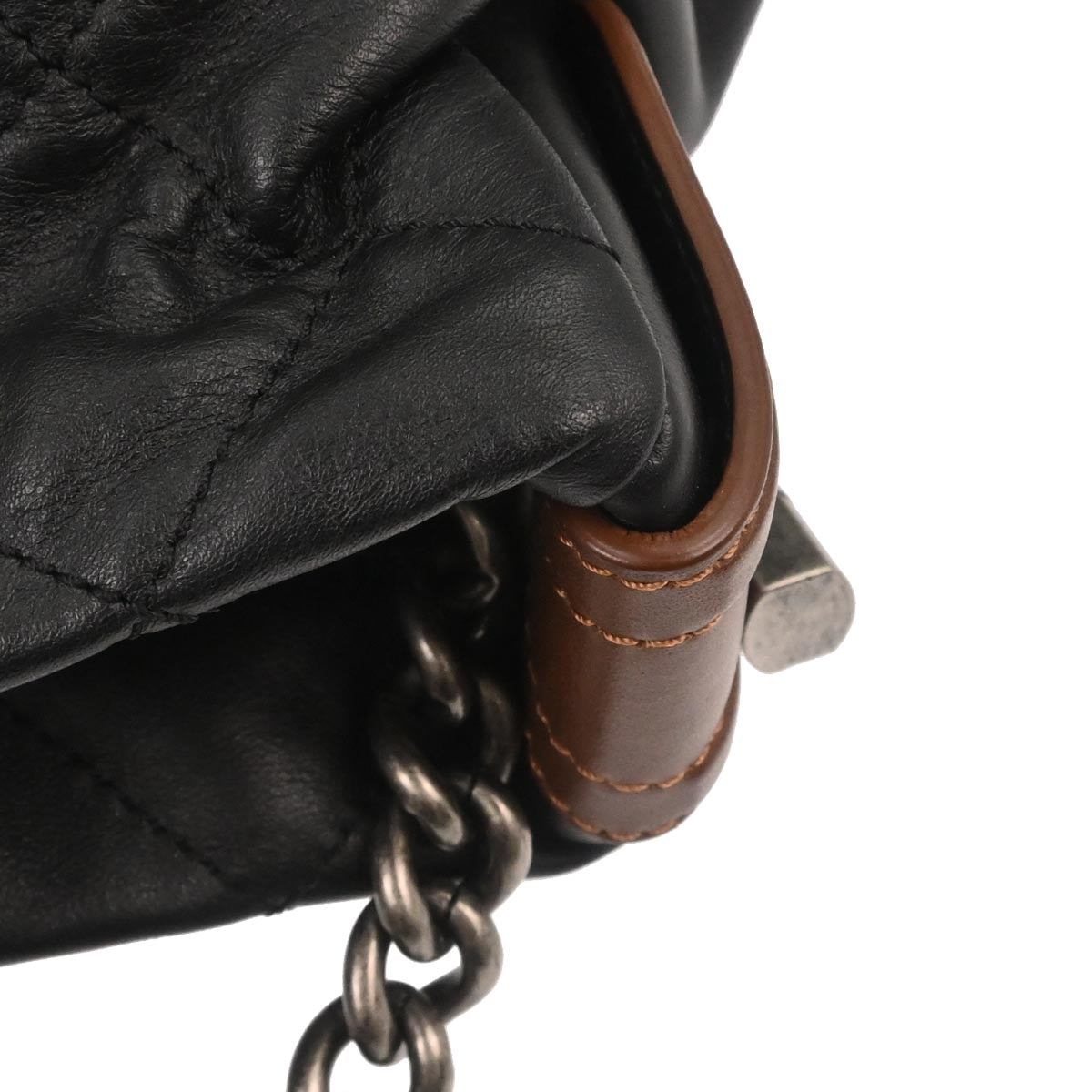 Chanel Black Lambskin Country Chic Tote Shoulder Handbag