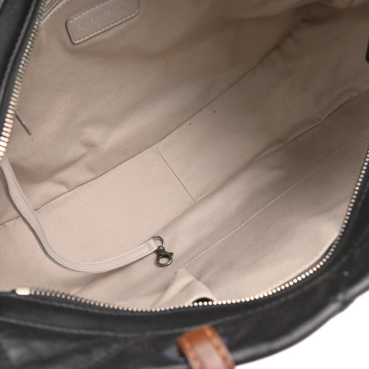 Chanel Black Lambskin Country Chic Tote Shoulder Handbag