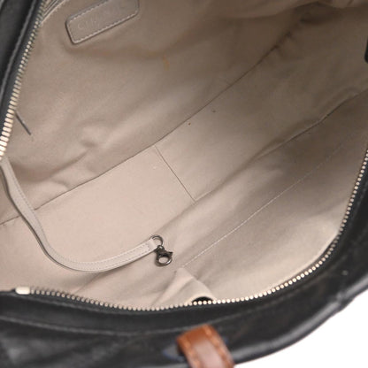 Chanel Black Lambskin Country Chic Tote Shoulder Handbag