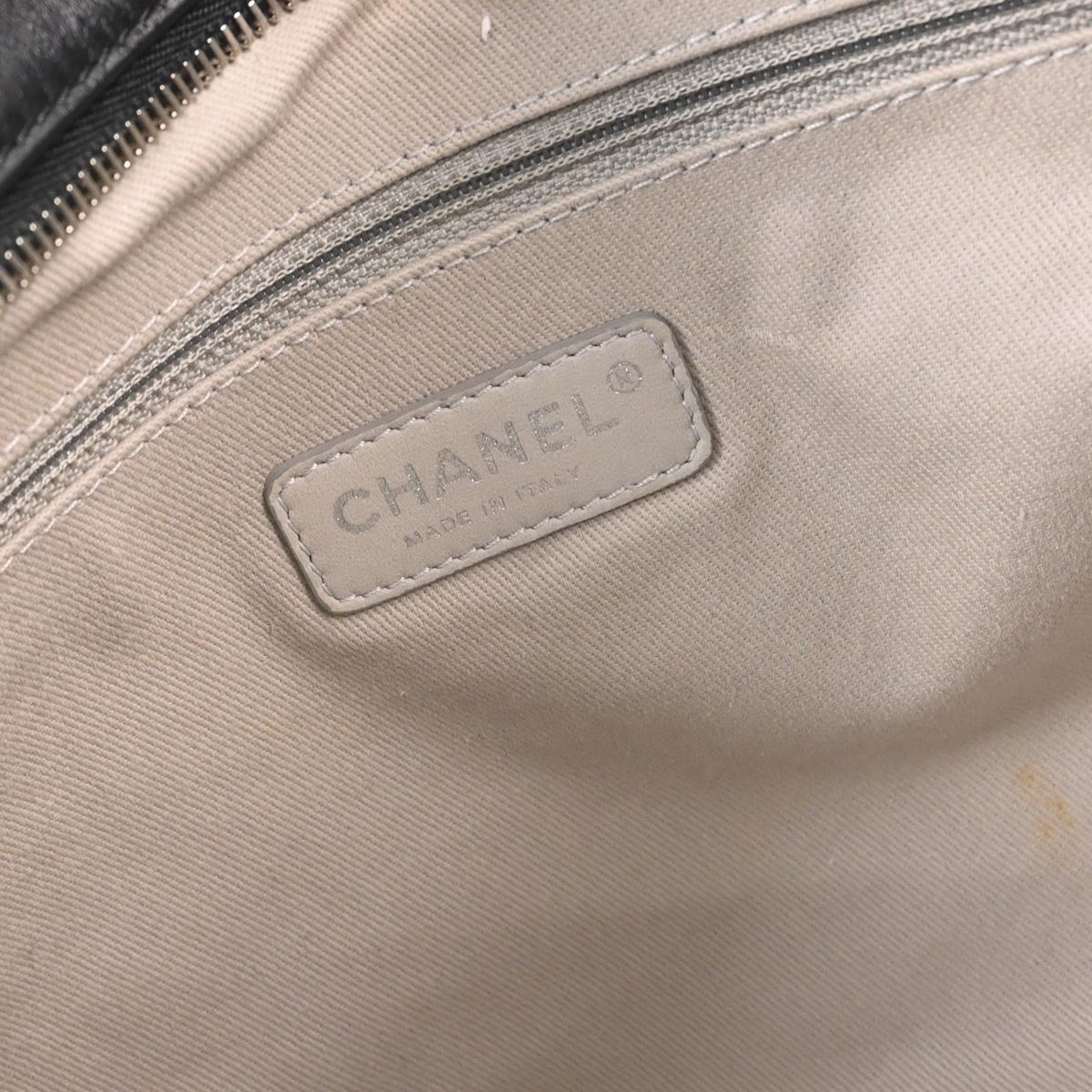 Chanel Black Lambskin Country Chic Tote Shoulder Handbag