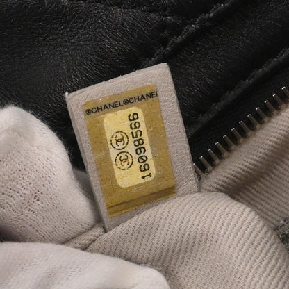 Chanel Black Lambskin Country Chic Tote Shoulder Handbag