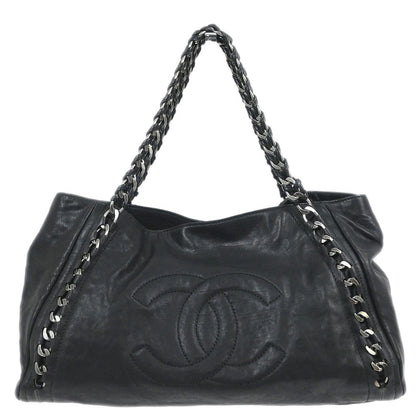 Chanel 2005-2006 Black Calfskin Luxury Line Tote Bag