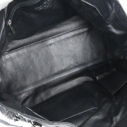 Chanel 2005-2006 Black Calfskin Luxury Line Tote Bag