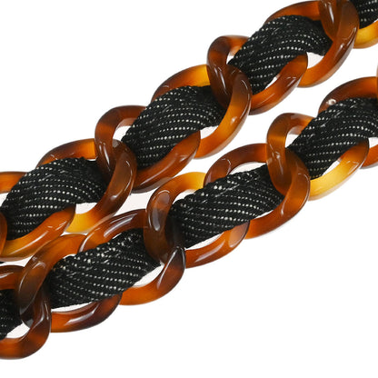 Chanel 1997-1999 Black Denim Chain Tote Handbag