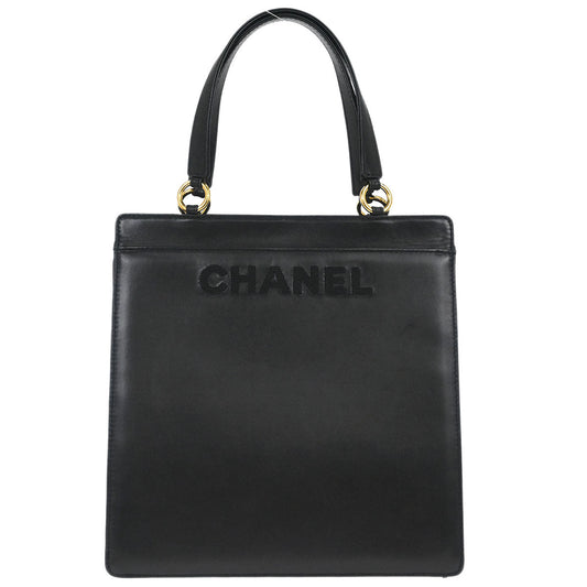 Chanel 1997-1999 Black Lambskin Tote Bag