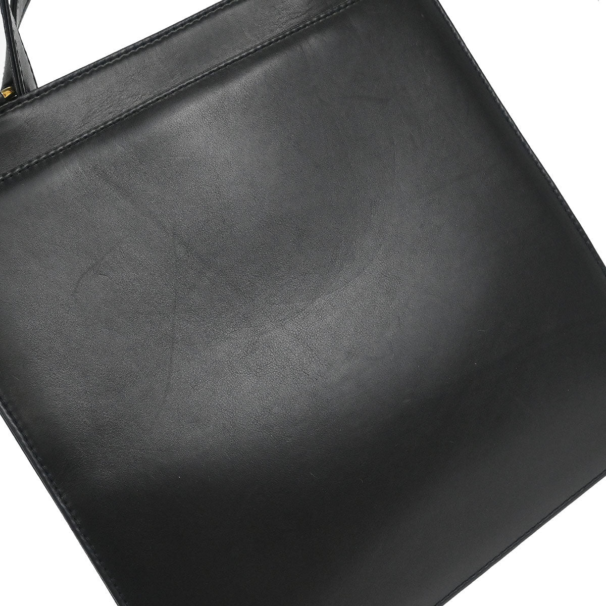 Chanel 1997-1999 Black Lambskin Tote Bag