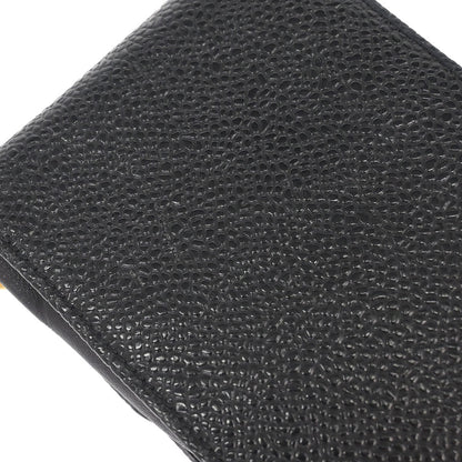 Chanel Black Caviar Skin Chain Shoulder Bag Pochette Phone Case