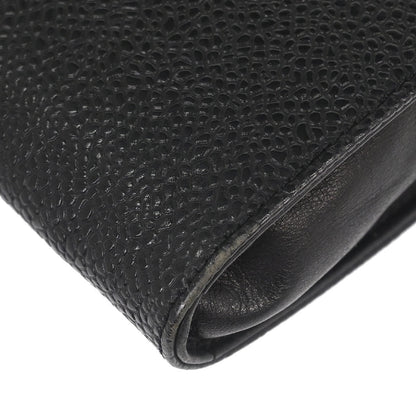 Chanel Black Caviar Skin Chain Shoulder Bag Pochette Phone Case