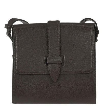 Chanel 1997-1999 Brown Calfskin Shoulder Bag