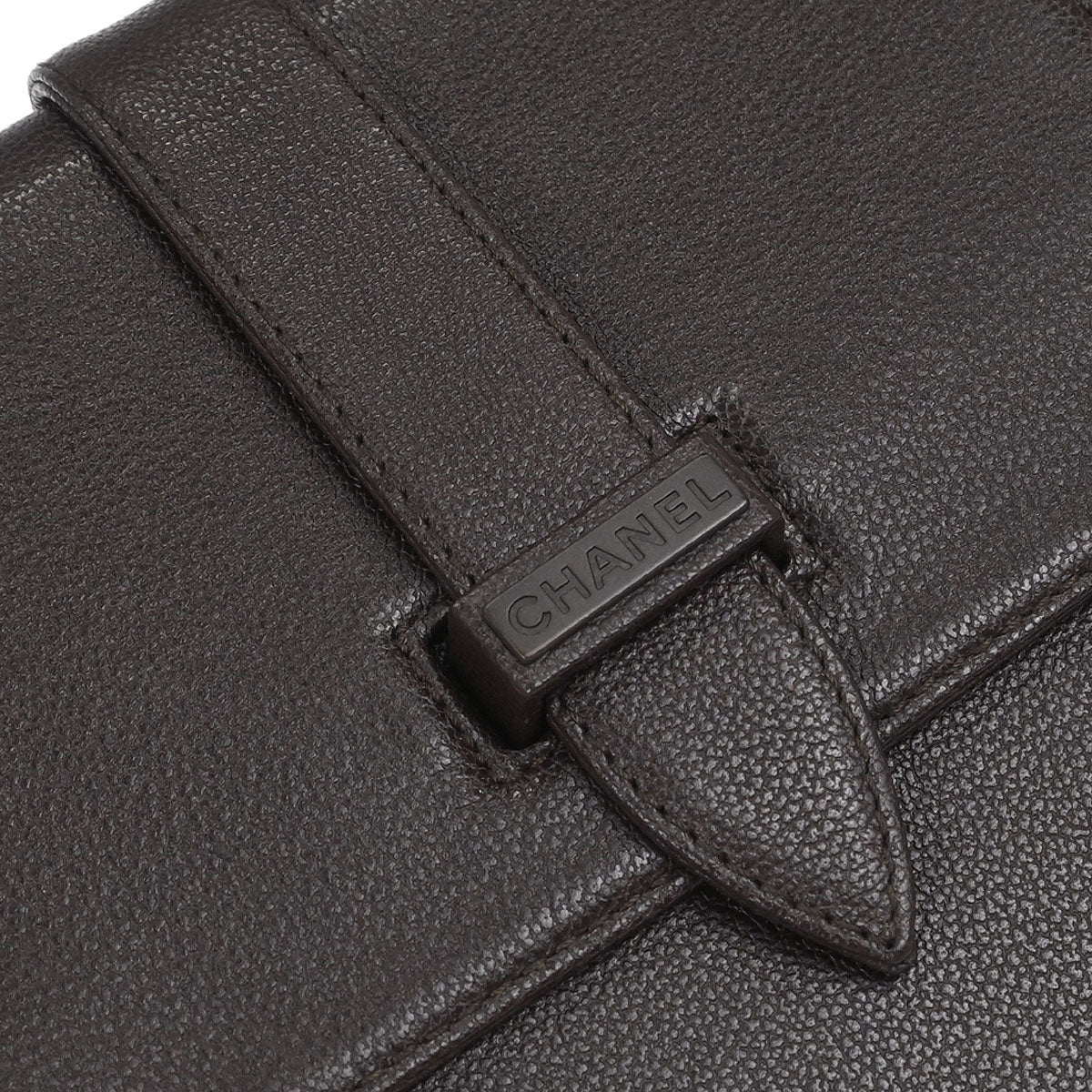 Chanel 1997-1999 Brown Calfskin Shoulder Bag