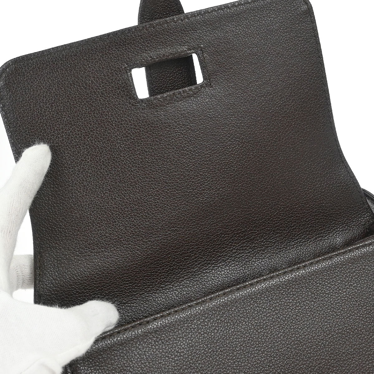 Chanel 1997-1999 Brown Calfskin Shoulder Bag