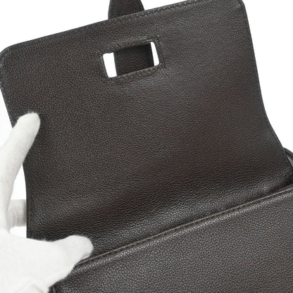 Chanel 1997-1999 Brown Calfskin Shoulder Bag