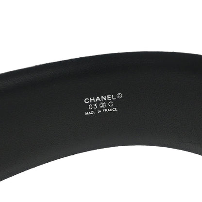 Chanel Black Calfskin Mademoiselle Lock Belt Waist Bum Bag #80/32
