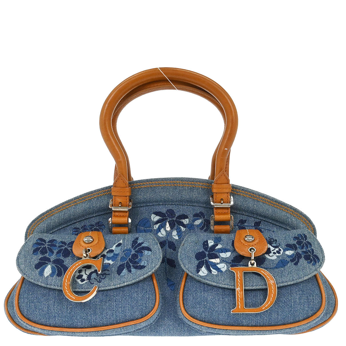 Christian Dior Blue Denim Detective Handbag