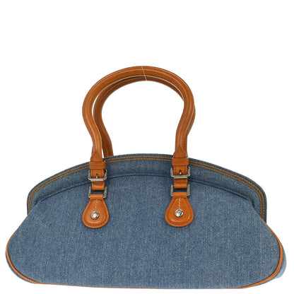 Christian Dior Blue Denim Detective Handbag
